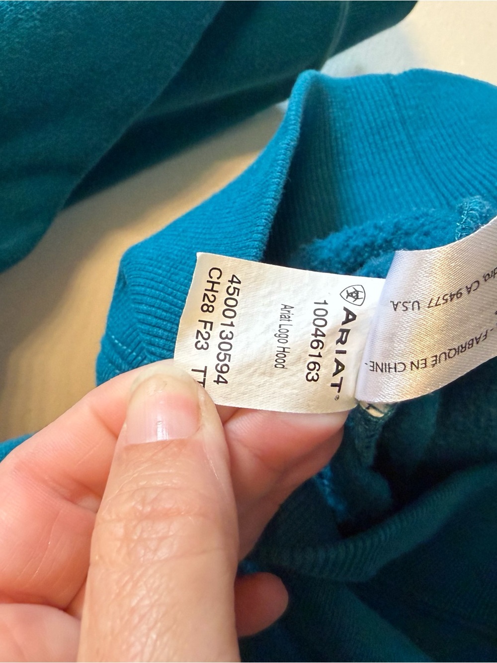 Women’s Teal Hooded Sweatshirt - Teal XL - Picture 10 of 14